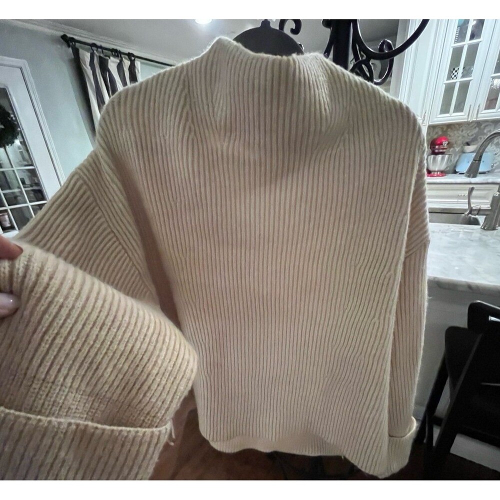 Oversized mock neck sweater